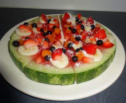 Pizza pastèque tendance