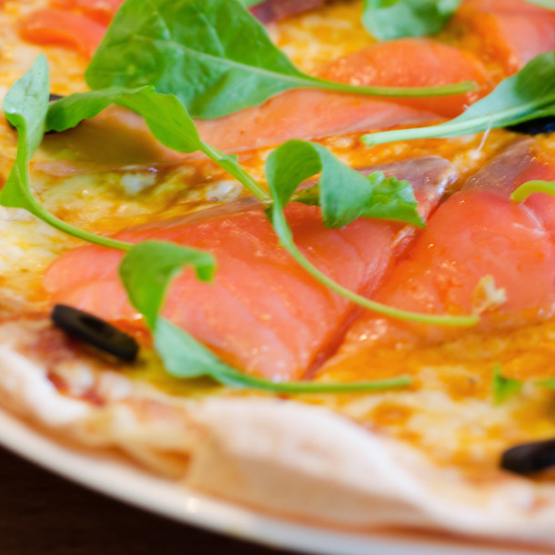 Pizza saumon pomme de terre