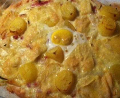 Pizza savoyarde (base à la crème)