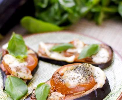 Pizza sur aubergine