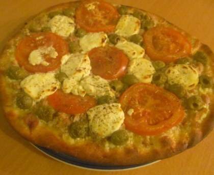Pizza tomate et chèvre facile