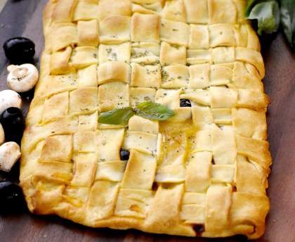 Pizza tressée