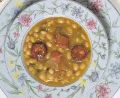 Pochas au chorizo