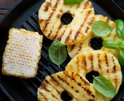 Poêlée d'ananas au beurre de miel