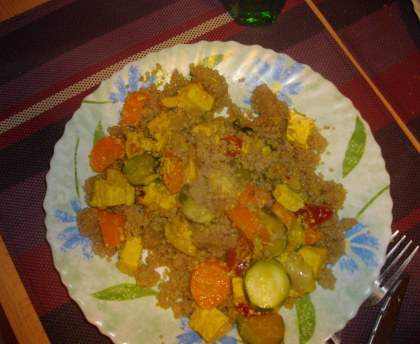 Poêlée de légumes et tofu