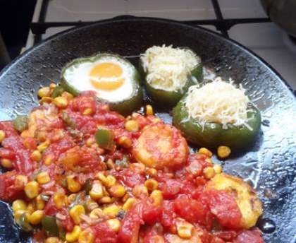 Poêlée mexicaine aux oeufs