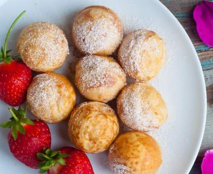 Poffertjes (Hollande) à la poêle