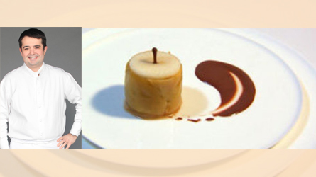 Poire reconstituée au chocolat