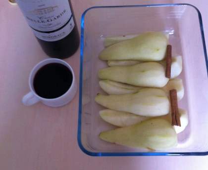 Poires au vin facile