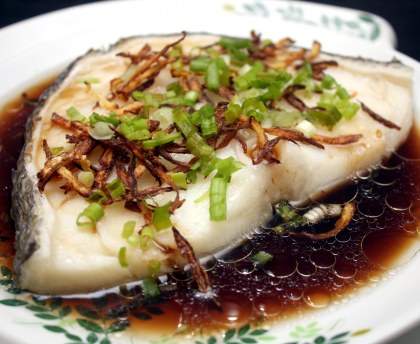 Poisson au gingembre à la vapeur (Chine)