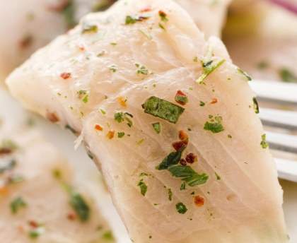 Poisson au lait de coco et aux poivrons