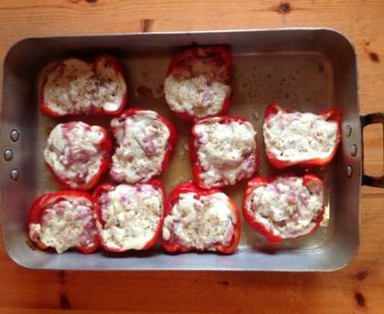 Poivrons chèvre et miel