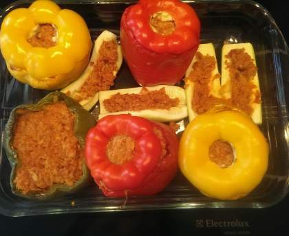 Poivrons farcis au boulghour