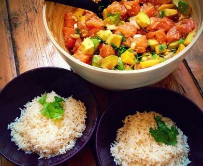 Poke bowl à l'hawaïenne