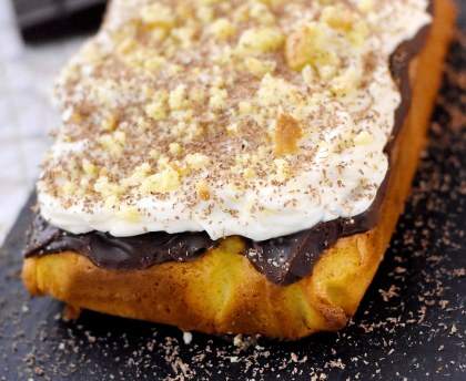 Poke cake chocolat mascarpone