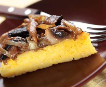 Polenta aux trois champignons
