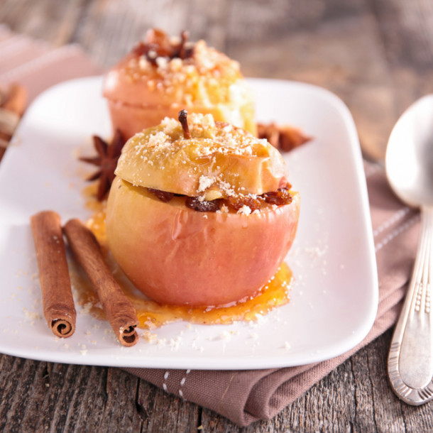 Pomme au caramel au four