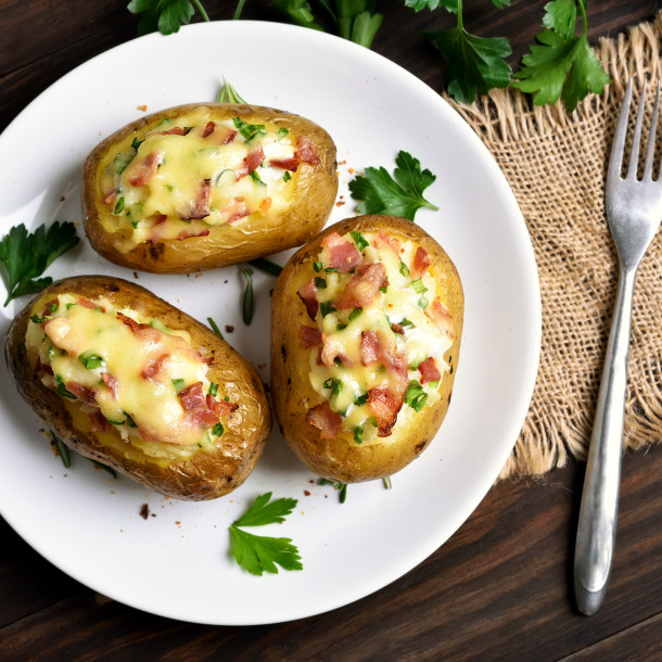 Pomme de terre farcie façon tartiflette