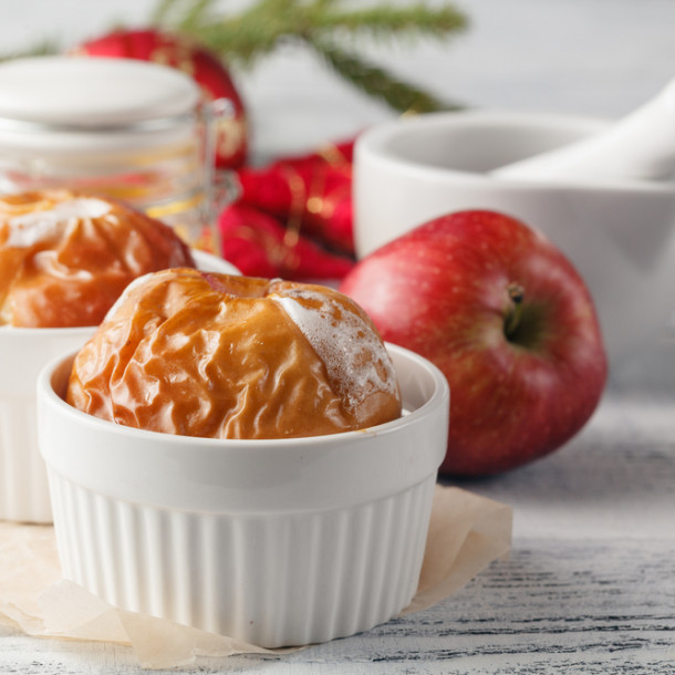 Pommes au four caramel beurre salé