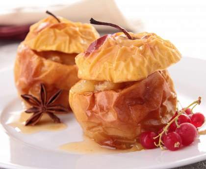 Pommes au four sauce à l'orange