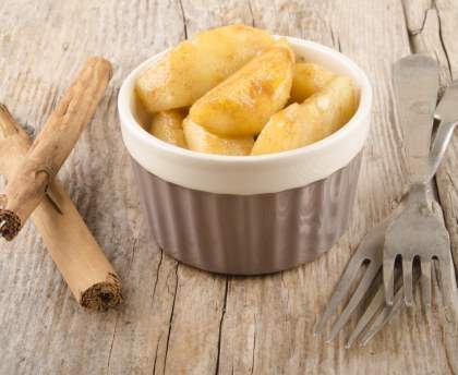 Pommes cannelle express (micro-ondes)