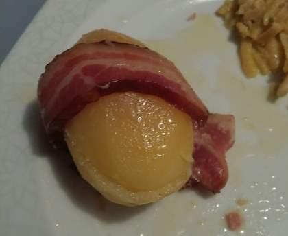 Pommes de terre au lard fumé et à l'ail