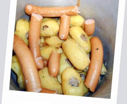 Pommes de terre farcies à la cocotte