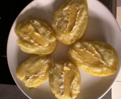 Pommes de terre farcies au concombre