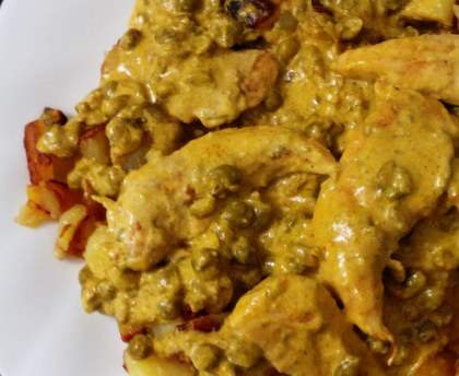 Pommes de terre grillées au poulet