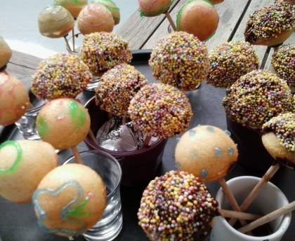 Pop cakes au chocolat délicieux
