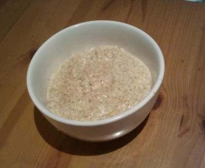 Porridge allégé au son d'avoine