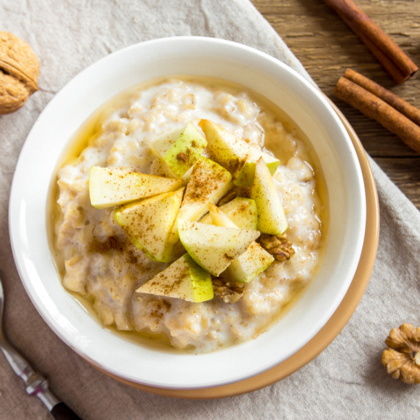 Porridge pomme-cannelle 