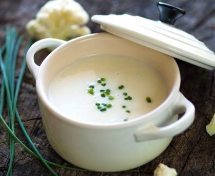 Potage au chou-fleur