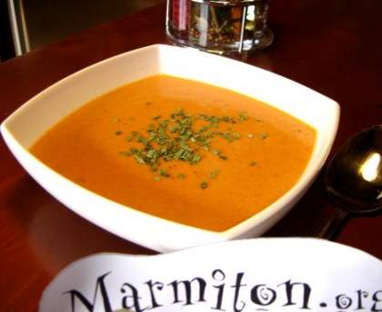 Potage crémeux de tomate (version allégée)