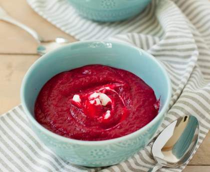 Potage de betteraves rouges