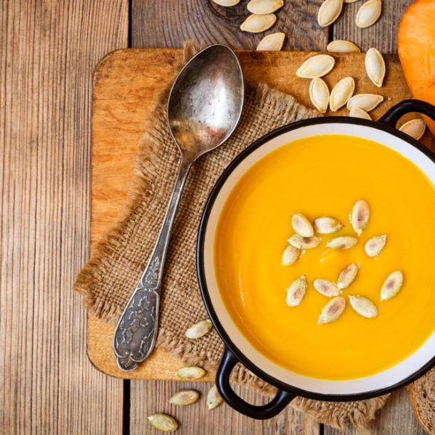 Potage de potimarron au curry
