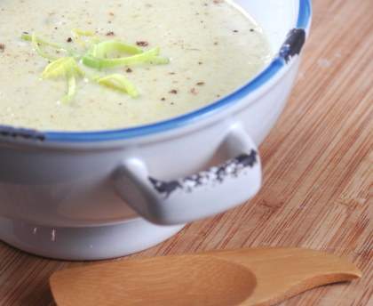 Potage velouté poireaux pommes de terre