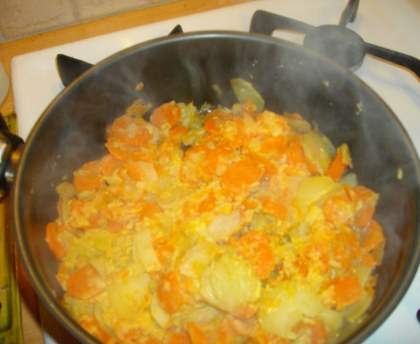 Potée de carottes et pommes de terre à la moutarde