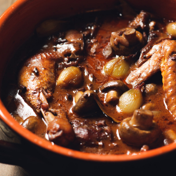 Poularde aux légumes anciens