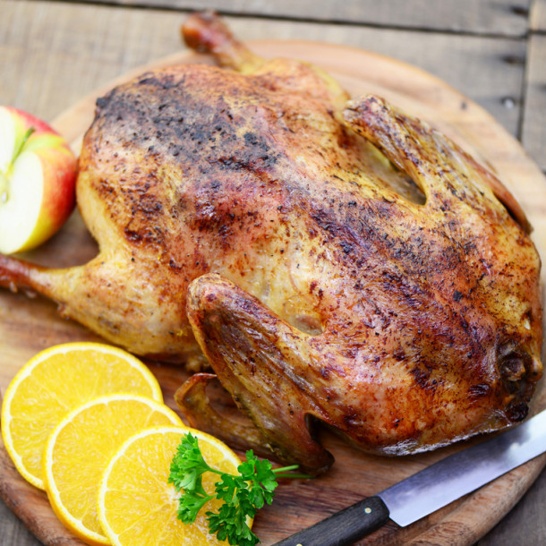 Poularde demi-deuil