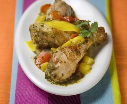 Poule à la sauce aux mangues (Nouvelle-Calédonie)