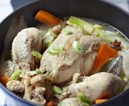 Poule au pot à l'ancienne