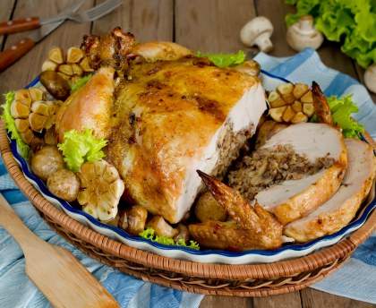Poule farcie