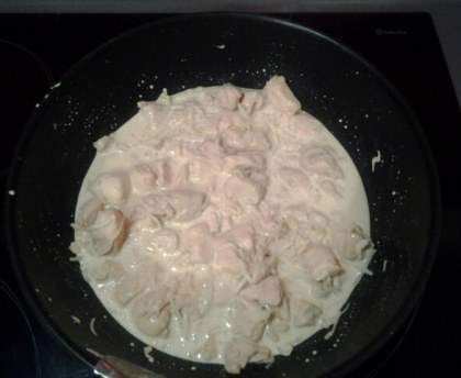 Poulet à la crème et sauce soja