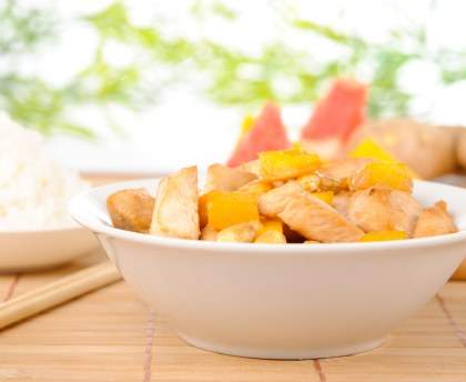 Poulet à la mangue rapide