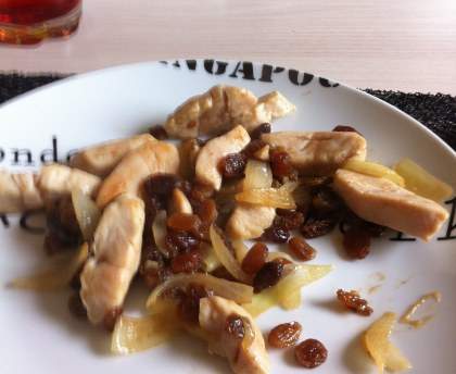 Poulet à la marocaine (sucré salé)