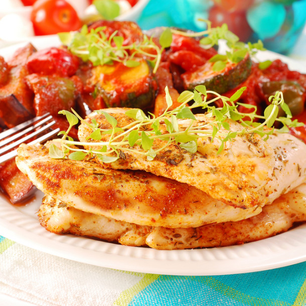 Poulet à la ratatouille au Cookeo