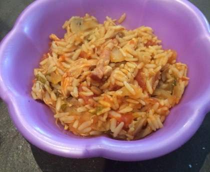 poulet à la tomate (reste de poulet)
