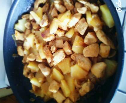 Poulet à l'ananas et au rhum