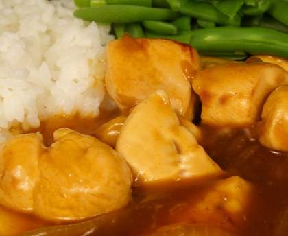 Poulet à l'ananas sauce aigre douce